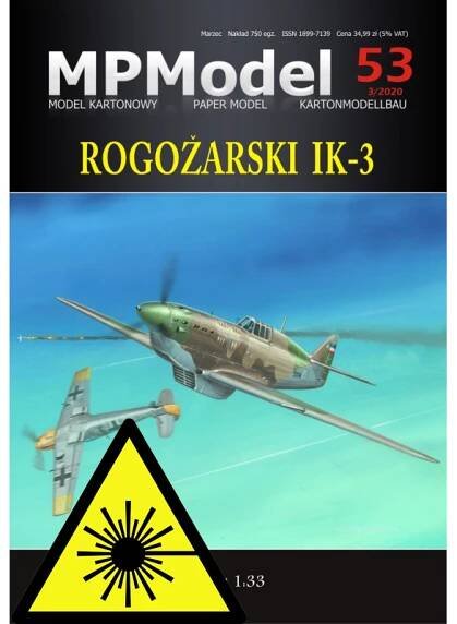 Rogožarski IK-3 - Laserové díly + kabinka