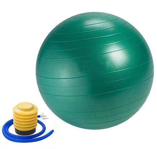 OstroVit Gymnastický míč gymball fitball s pumpičkou 65 cm zelený | NAMAKANEJ.cz