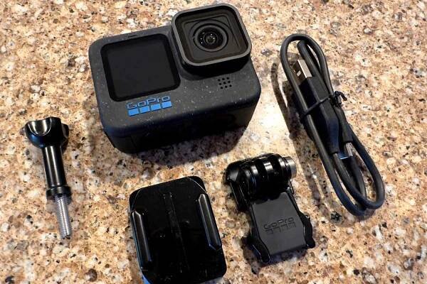 The GoPro HERO12 Camera and accessories