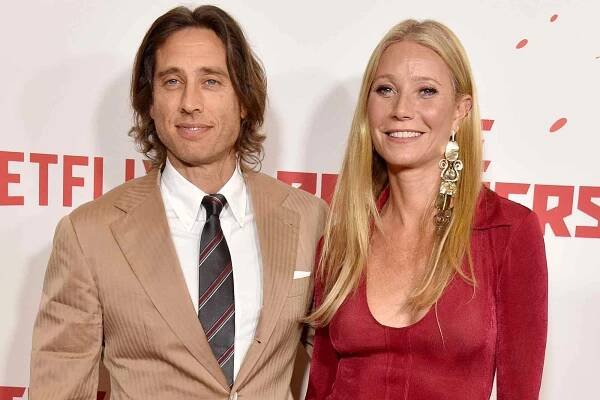 Brad Falchuk and Gwyneth Paltrow attend the Los Angeles Premiere Of Netflix's 
