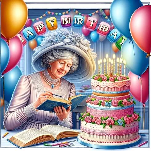 cake, older woman