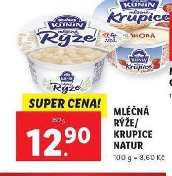 Lidl Mléčná rýže nabídka