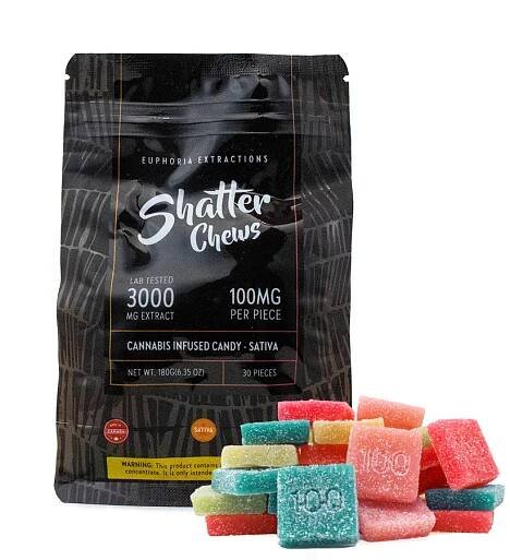 Euphoria Extractions - Shatter Chews 3000mg (Sativa)