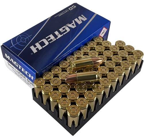 Pistolové náboje 9 mm Luger JHP Subsonic, 147 gr, 50 ks, Magtech