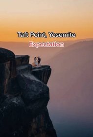 Jake Fox complained that 'all the best spots are so overcrowded' as he uploaded clips show what people expect when they visit the Taff Point viewpoint in Yosemite National Park, west of Glacier Point, and what the 'reality' looks like.