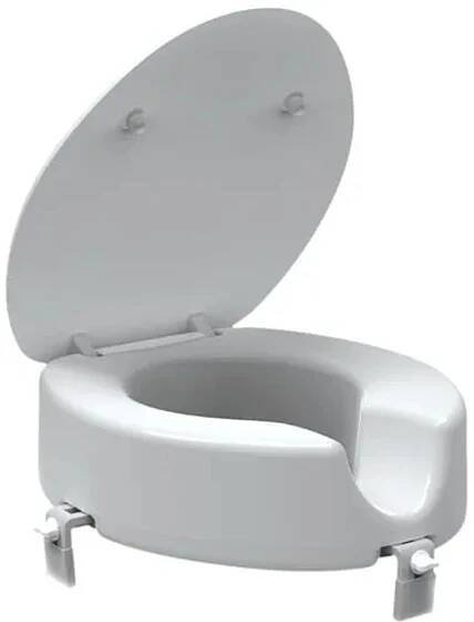 Zvýšené sedátko 12 cm na WC pro seniory, bílá INVALWCSED