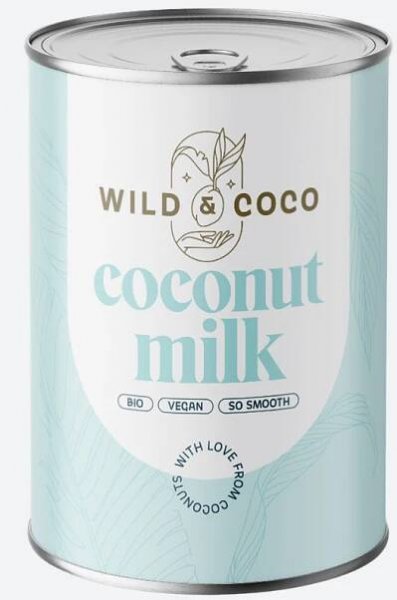 Wild & Coco Bio kokosové mléko 17 % tuku — Cukrfree Shop