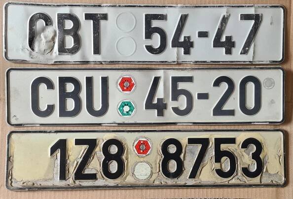 Stará RZ / SPZ - CBT, CBU, Z