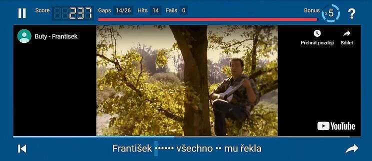 Čeština a Lyrics Training | Jitka Pourová