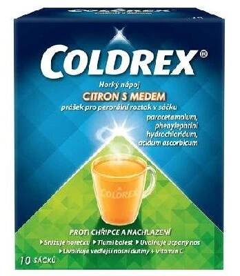 Coldrex Horký nápoj Citron s medem 10 sáčků