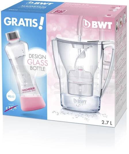 Filtrační konvice BWT Penguin bílá + láhev Myequa