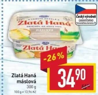 Billa Zlatá Haná máslová nabídka