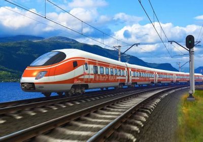 Vysokorychlostní vlak — Stock obrázek