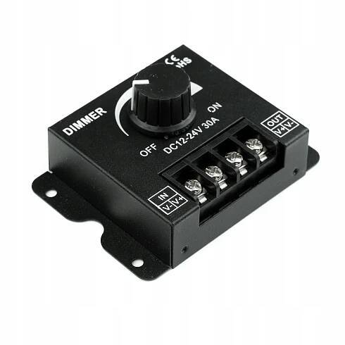 Elektrický regulátor LED stmívač DIMMER 12V 24V 30A 360W