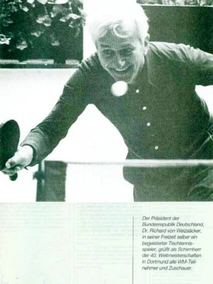 Celebrities Playing Table Tennis