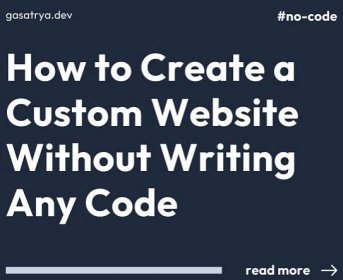How to Create a Custom Website Without Writing Any Code