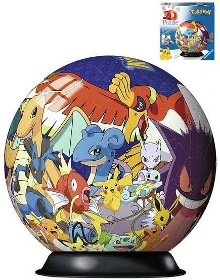 RAVENSBURGER Puzzleball 3D Pokeball skládačka 72 dílků Pokémon