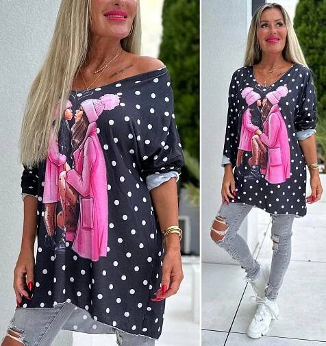XL/XXL Pleteninová halenka svetřík máma dcera - Dámské oblečení