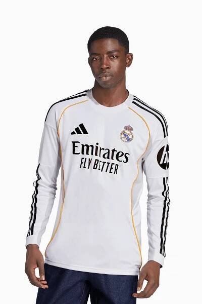 Tričko s dlhými rukávmi adidas Real Madrid 25/26 Domáci Replica - Biely