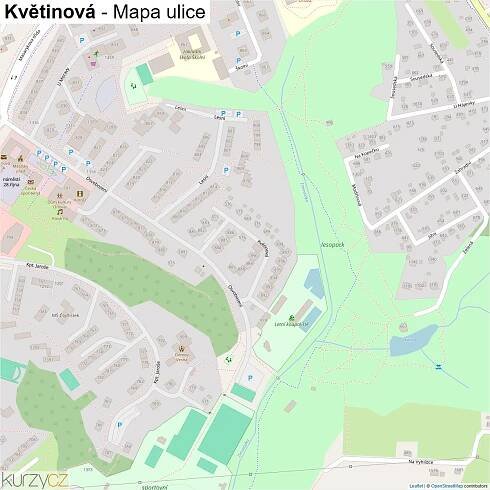 Květinová - mapy | Kurzy.cz