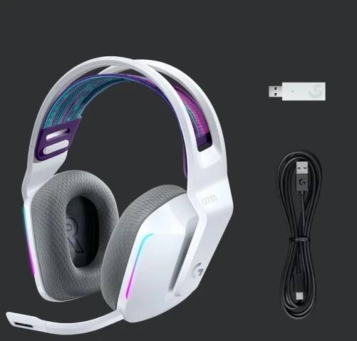 Logitech G733 LIGHTSPEED Wireless RGB Gaming Headset - WHITE (981-000883) - Hráčske slúchadlá s mikr