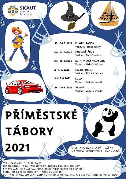 PŘÍMĚSTSKÉ SKAUTSKÉ LETNÍ TÁBORY 2021 - Turnovsko v akci