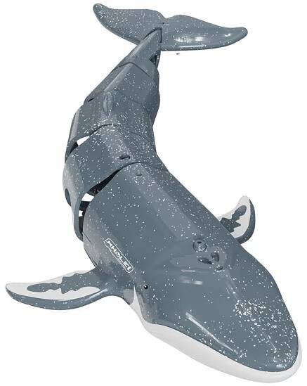RC člun Whale Shark – vodní hračka pro děti na dálkové ovládání, zábava v interiéru – perfektní vylepšení bazénu a interaktivní řešení pro hraní
