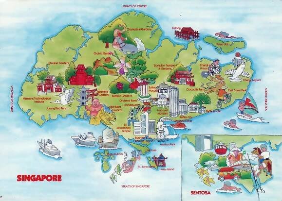 Maps of Singapore | Collection of maps of Singapore | Asia | Mapsland | Maps of the World