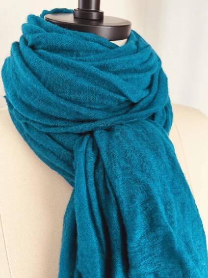Botto Giuseppe 100 % Cashmere Scarf in Turquoise