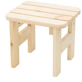 Masivní dřevěná zahradní stolička z borovice dřevo 22 mm