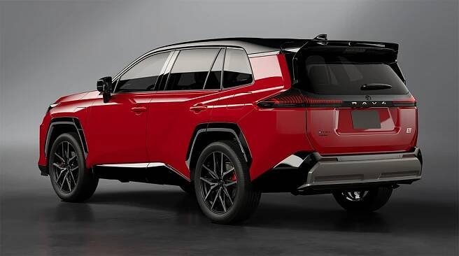 I didn't know I'd care for a rear spoiler on an SUV, but this one on the GR Sport model is growing on me