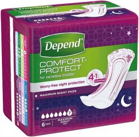 Depend Maximum inkontinenční vložky 6 ks