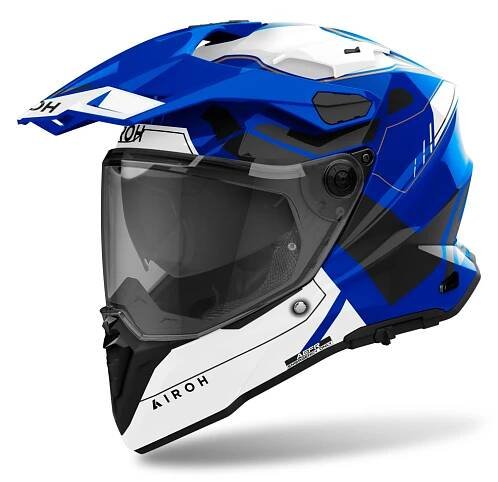 Enduro helma Airoh Commander 2 Reveal lesklá modrá