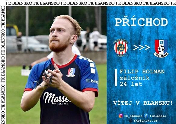 Filip Holman hráčem FK Blansko! 