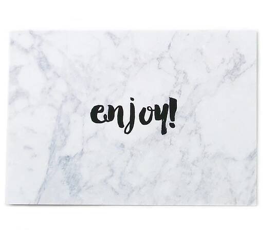 "Enjoy" Card in Marble Print
