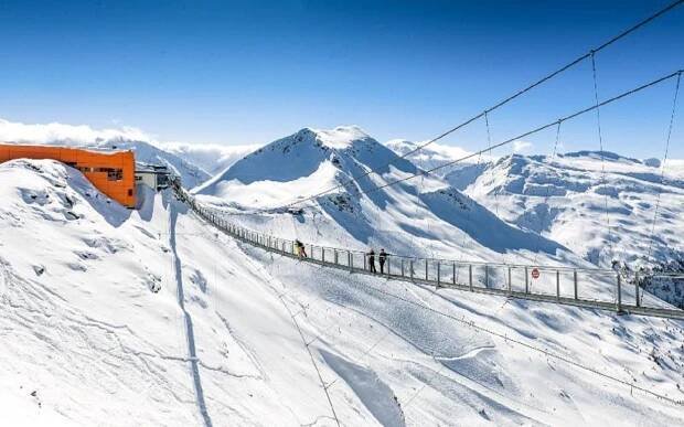 Gastein: Suspension bridge on the Stubnerkogel 