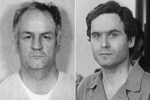 Serial killer Arthur Shawcross (left) and Ted Bundy