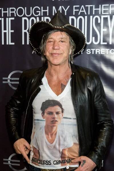 Mickey Rourke at a screening.