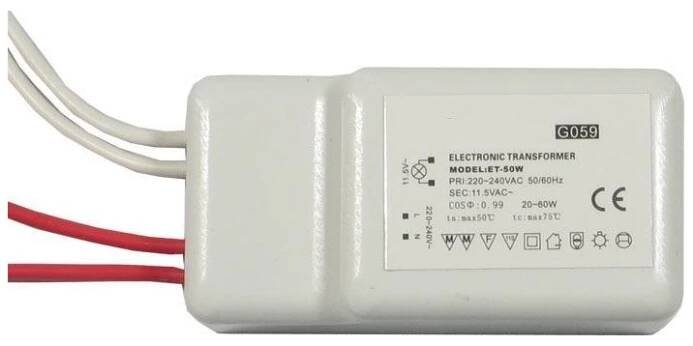 Elektronický transformátor pro osvětlení ET-50 12V AC od 55 Kč