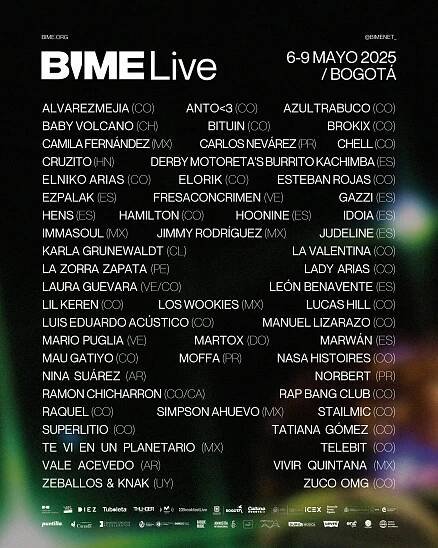 BIME Returns to Bogotá in 2025 | Sounds and Colours