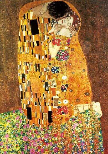 Puzzle pro rodinu 2 x 1000 dílků Gustav Klimt