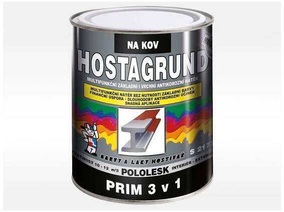 BARVY A LAKY HOSTIVAŘ HOSTAGRUND prim 3v1 S2177/0280 0,6L hněď tmavá