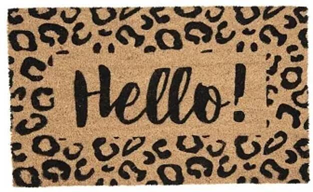 Kokosová rohožka s nápisem Hello - 75*45*1 cm