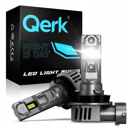 LED ŽÁROVKY H11 QERK 1 AŽ 1 VÍCE SVĚTLA CAN RETROFIT DOKONALE SLADĚNÉ