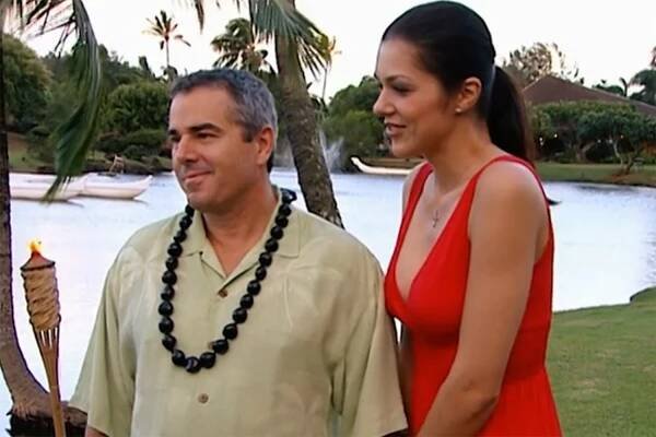 Adrianne Curry and Christopher Knight on "My fair Brady."