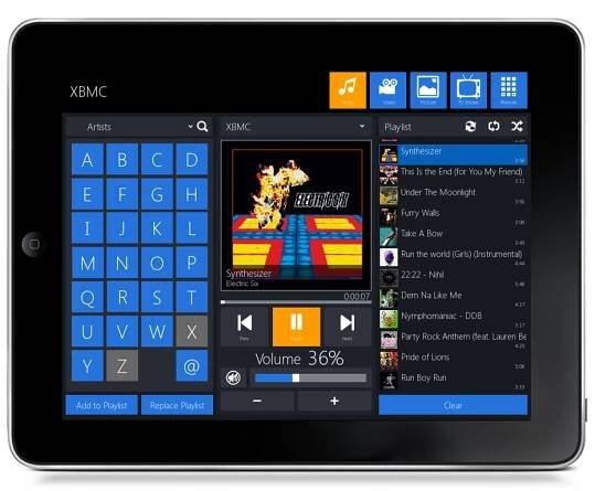 XBMC modul pro iRidium. Ovládání XBMC v jakémkoli projektu.