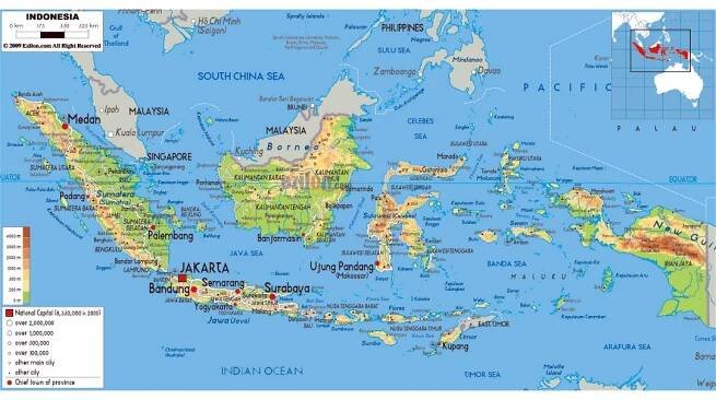 Maps of Indonesia | Collection of maps of Indonesia | Asia | Mapsland | Maps of the World