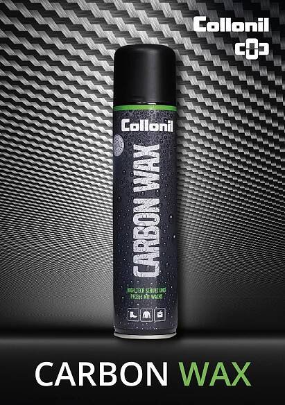 Grafický návrh banneru Carbon Wax Collonil