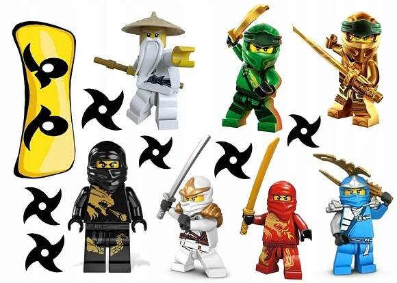 Výtisk na dort cukrová hmota VÝTISK CUKROVÝ LEGO NINJAGO postavy Značka Artcakes