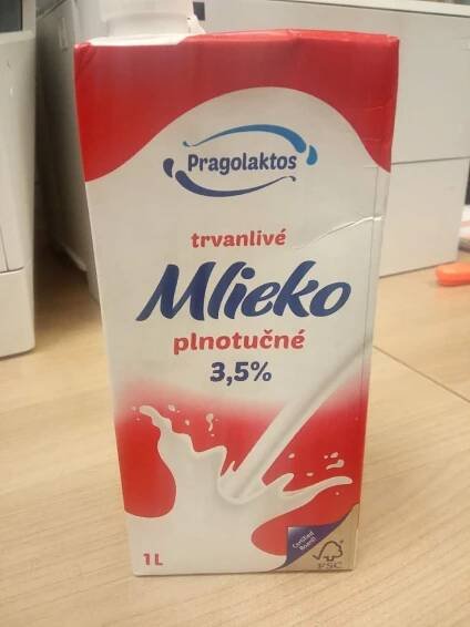 Podrobné informace o potravině Plnotučné mléko